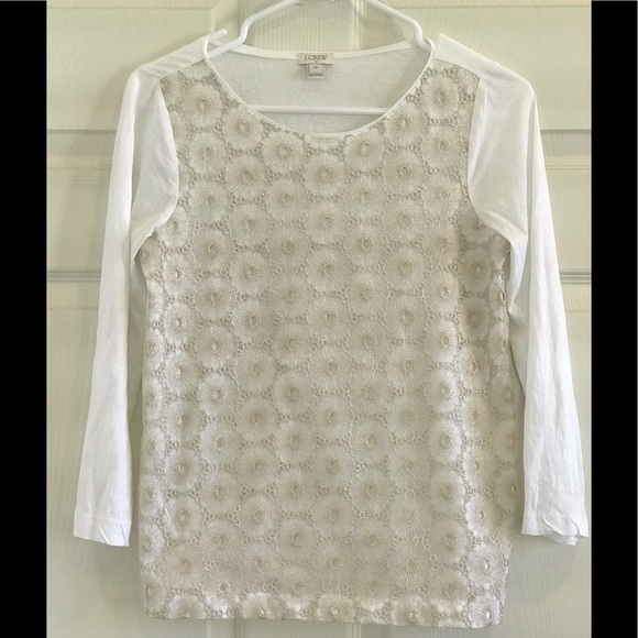 J.Crew with elegant gold pattern top - Picture 2 of 8